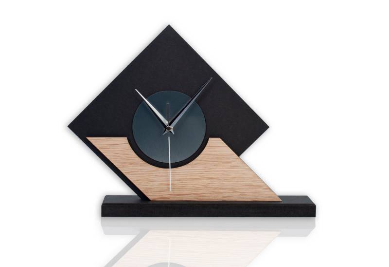 Kreative Feder Standuhr Holz-Tischuhr mit stilvollen Akzenten aus Echtholzfurnier & Aluminium, Handarbeit Made in Germany, Hergestellt in Deutschland Kreative Feder Standuhr Holz-Tischuhr mit stilvollen Akzenten aus Echtholzfurnier & Aluminium, Handarbeit Made in Germany, Hergestellt in Deutschland von Kreative Feder