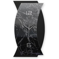 3D Designer-Wanduhr Dark Pattern Modern-Metallic von KreativeFeder