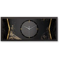 3D Designer-Wanduhr Modern-Metallic Abstract Black 3D Designer-Wanduhr Modern-Metallic Abstract Black von KreativeFeder