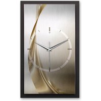 3D Designer-Wanduhr Modern-Metallic Elegant Golden Waves von KreativeFeder