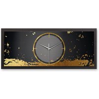 3D Designer-Wanduhr Modern-Metallic Golden Paint von KreativeFeder