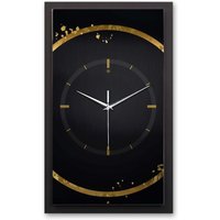 3D Designer-Wanduhr Modern-Metallic Golden Ring von KreativeFeder