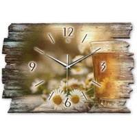Design-Wanduhr „Kamille" Aus Holz Im Shabby Style Design von KreativeFeder