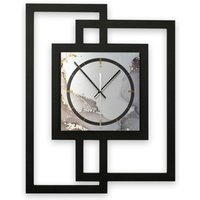 Designer-Wanduhr „Abstract Water" in Modernem Metallic-Look von KreativeFeder