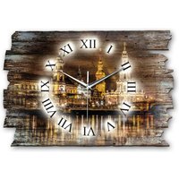 Designer Wanduhr Aus Holz Im Shabby Style Design Dresden von KreativeFeder