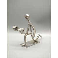 Edelstahl Skulptur Gewichtheber Figur Hantel/ Sportler Edelstahl Skulptur Gewichtheber Figur Hantel/ Sportler von KreativeMetallkunst