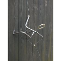 Große Kletterfigur Bergsteiger Skulptur Wanddekoration Bruno von KreativeMetallkunst