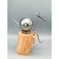 Vogel Kantensitzer Edelstahl "Birgit" - Garten/Wohndekoration Deko Garten Skulptur, Und Handarbeit Vogel Kantensitzer Edelstahl "Birgit" - Garten/Wohndekoration Deko Garten Skulptur, Und Handarbeit von KreativeMetallkunst