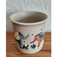 Elefantenbecher; Unikat Elefantenbecher; Unikat von KreativesToepfern