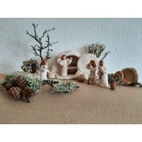 Osterkrippe; Unikat Osterkrippe; Unikat von KreativesToepfern