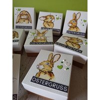 Geschenkschachtel, Osterschachtel, Box, Osterdeko, Hasen, Aquarell, Hasenboxen, Give Away, Mitbringsel Geschenkschachtel, Osterschachtel, Box, Osterdeko, Hasen, Aquarell, Hasenboxen, Give Away, Mitbringsel von KreativesausPapierJD