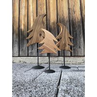 Holzdeko Tannenbaum Aus Eichenholz Mit Stahlfuß. Holztanne, Winterdekoration Zb. Für Die Fensterbank. Handarbeit Massivholz Holzdeko Tannenbaum Aus Eichenholz Mit Stahlfuß. Holztanne, Winterdekoration Zb. Für Die Fensterbank. Handarbeit Massivholz von KreativesausPapierJD