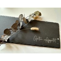 Schieferplatte Servierplatte Platte Schiefer Personalisiert von Kreativesmitliebe