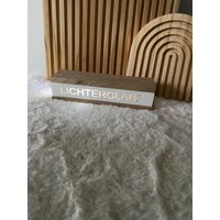 Lichterglanz Schriftzug - Geschenk Beste Freundin Geburtstagsgeschenk Für Mama Und Papa Holzbox Mit Schrift Raysinschrift von Kreativewerkstatt2
