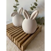 Raysin Osterhasen - Osterdeko Osterdekoration Aus Beton Keramik Ostergeschenk Stilvolle Im Skandilook von Kreativewerkstatt2