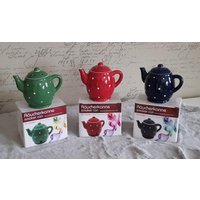 Räucherkännchen Räucherkanne Räuchermännchen Rot Grün Blau Punkte Dots Räucherfigur Für Räucherkerze von KreativlaedchenKatja