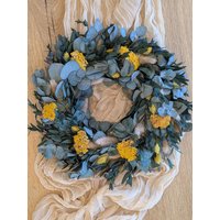 Frühlingskranz Trockenblumen Wandkranz Kranz Durchmesser 20 cm/ 30 35 cm/40 von Kreativmitherzdeko