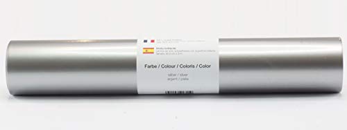 Selbstklebende Plotterfolie Vinylfolie 30,5 cm x 3 m glänzend 39 Farben zur Auswahl, Farbe:181 Silber von Kreativplotter