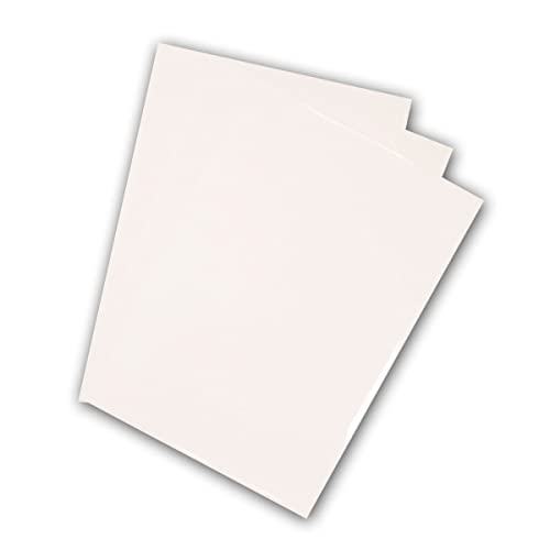 Premium Flex Plotterfolie DIN A4 Textil-Bügelfolie, Farbe:4290 GLOSSY-WHITE von Kreativplotter