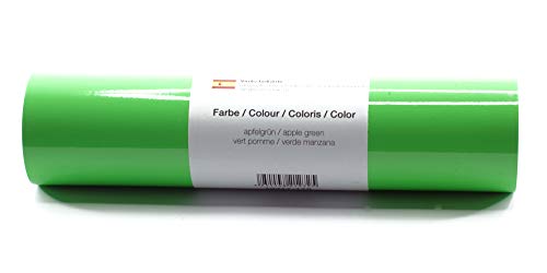 Selbstklebende Plotterfolie Vinylfolie 21 cm x 3 m glänzend 39 Farben zur Auswahl, Farbe:178 Apfelgrün Selbstklebende Plotterfolie Vinylfolie 21 cm x 3 m glänzend 39 Farben zur Auswahl, Farbe:178 Apfelgrün von Kreativplotter