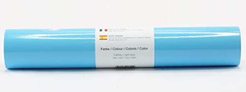 Selbstklebende Plotterfolie Vinylfolie 30,5 cm x 3 m glänzend 39 Farben zur Auswahl, Farbe:157 Hellblau Selbstklebende Plotterfolie Vinylfolie 30,5 cm x 3 m glänzend 39 Farben zur Auswahl, Farbe:157 Hellblau von Kreativplotter