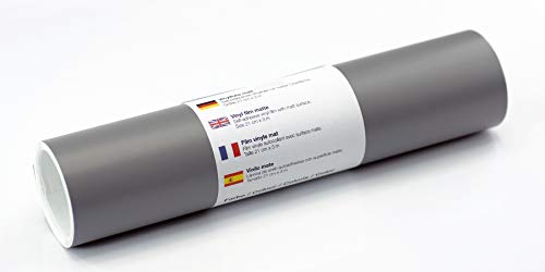 Selbstklebende Wandtattoo-/ Plotterfolie Vinylfolie matt 21 cm x 3 m, Farbe:304 Grau Selbstklebende Wandtattoo-/ Plotterfolie Vinylfolie matt 21 cm x 3 m, Farbe:304 Grau von Kreativplotter