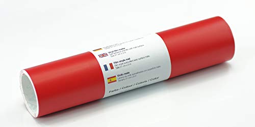 Selbstklebende Wandtattoo-/ Plotterfolie Vinylfolie matt 21 cm x 3 m, Farbe:332 Signalrot Selbstklebende Wandtattoo-/ Plotterfolie Vinylfolie matt 21 cm x 3 m, Farbe:332 Signalrot von Kreativplotter