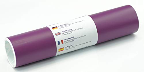 Selbstklebende Wandtattoo-/ Plotterfolie Vinylfolie matt 21 cm x 3 m, Farbe:350 Violett von Kreativplotter