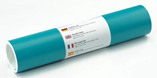 Selbstklebende Wandtattoo-/ Plotterfolie Vinylfolie matt 21 cm x 3 m, Farbe:376 Aquamarinblau Selbstklebende Wandtattoo-/ Plotterfolie Vinylfolie matt 21 cm x 3 m, Farbe:376 Aquamarinblau von Kreativplotter