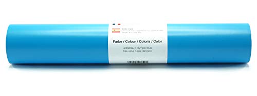 Selbstklebende Wandtattoo-/ Plotterfolie Vinylfolie matt 30,5 cm x 3 m - Farbauswahl, Farbe:358 Adriablau von Kreativplotter