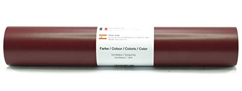 Selbstklebende Wandtattoo-/ Plotterfolie Vinylfolie matt 30,5 cm x 3 m - Farbauswahl, Farbe:Bordeaux von SmartSF