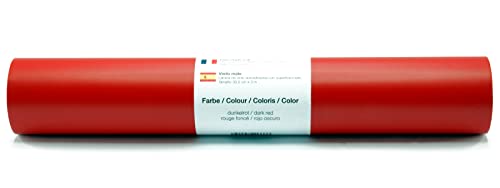 Vinyl Folie selbstklebend 3m versch. Farben Folie Dunkelrot-Matt von Kreativplotter