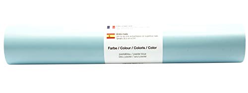 Vinyl Folie selbstklebend 3m versch. Farben Folie Pastell-Blau-Matt von Kreativplotter