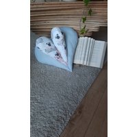Herzkissen Leseherz Nackenkissen Dekokissen Herzkissen Leseherz Nackenkissen Dekokissen von KreativstubeDani