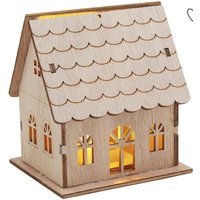 Holzhaus Led Deko Bausatz Beleuchtete Winterdeko Weihnachtsdeko von KreativstuebchenMS