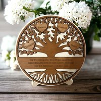 Familienbaum Personalisiert - Holz Deko - Stammbaum - Geschenk Familie - Vatertag - Muttertag - Hochzeitsgeschenk - Großeltern Familienbaum Personalisiert - Holz Deko - Stammbaum - Geschenk Familie - Vatertag - Muttertag - Hochzeitsgeschenk - Großeltern von KreativstueberlShop