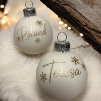 Personalisierte Christbaumkugeln/Weihnachtskugeln/Christbaumschmuck/Personalisiert/Weihnachten von KreativstueberlShop
