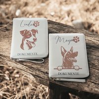 Personalisierte Dokumententasche Für Haustierbesitzer/ Hundedokumente/ Tierarztdokumente/ Geschenk/ Hundeliebhaber/ Impfpass/ Organizer von KreativstueberlShop