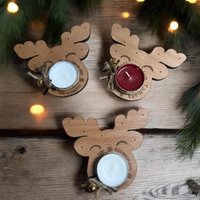 Personalisierter Teelichthalter - Kerzenhalter Weihnachten - Personalisiertes Geschenk Zu Mitbringsel-Geschenk Für Kollegen von KreativstueberlShop