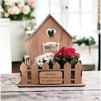 Personalisiertes Geschenk Zum Selber Befüllen - Holzhaus Personalisiert - Geschenkkorb - Ruhestand - Muttertag - Einzugsgeschenk - Einzug Personalisiertes Geschenk Zum Selber Befüllen - Holzhaus Personalisiert - Geschenkkorb - Ruhestand - Muttertag - Einzugsgeschenk - Einzug von KreativstueberlShop