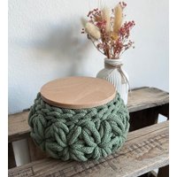 Häkelkorb Blumenmuster Mit Holzdeckel | Aufbewahrung Utensilo| Geschenkidee Korb Körbe Ordnung| Wohnzimmer Bad Flur Minidosen Häkelkorb Blumenmuster Mit Holzdeckel | Aufbewahrung Utensilo| Geschenkidee Korb Körbe Ordnung| Wohnzimmer Bad Flur Minidosen von KreativtraumbyKatja