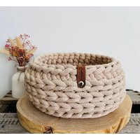 Häkelkorb Mit Holzboden | Modern Aufbewahrung Utensilo| Geschenkidee Korb Körbe Ordnung| Wohnzimmer Bad Flur Häkelkorb Mit Holzboden | Modern Aufbewahrung Utensilo| Geschenkidee Korb Körbe Ordnung| Wohnzimmer Bad Flur von KreativtraumbyKatja