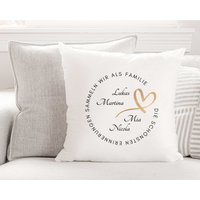 Baumwollkissen I Familienkissen Personalisiert Spruch & Namen Die Schönsten Erinnerungen ... Geschenk Weihnachten Eltern Baumwollkissen I Familienkissen Personalisiert Spruch & Namen Die Schönsten Erinnerungen ... Geschenk Weihnachten Eltern von KreativundFlauschig