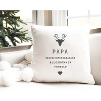 Baumwollkissen I Papa Alles Personalisierbar Hirschmotiv Geschenk Vatertag Weihnachten Ostern Nikolaus Geburtstag Baumwollkissen I Papa Alles Personalisierbar Hirschmotiv Geschenk Vatertag Weihnachten Ostern Nikolaus Geburtstag von KreativundFlauschig