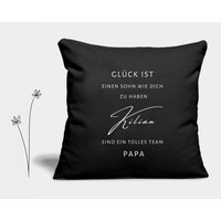 Baumwollkissen I Sohn Glück Ist... Alles Personalisierbar Geschenk Geburtstag Taufe Weihnachten Zum Auszug Abschluss Baumwollkissen I Sohn Glück Ist... Alles Personalisierbar Geschenk Geburtstag Taufe Weihnachten Zum Auszug Abschluss von KreativundFlauschig