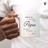 Keramiktasse I Papa Glück Ist Personalisiert Namen Kind Geschenk Geburtstag Vatertag Bester Zu Weihnachten Ostern Keramiktasse I Papa Glück Ist Personalisiert Namen Kind Geschenk Geburtstag Vatertag Bester Zu Weihnachten Ostern von KreativundFlauschig