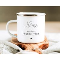 Tasse, Emaille/ Keramik, Name, Wunschtext, Personalisiert, Geschenk, Freund, Freundin, Hebamme, Trauzeuge, Chef, Chefin, Kollegen, Familie Tasse, Emaille/ Keramik, Name, Wunschtext, Personalisiert, Geschenk, Freund, Freundin, Hebamme, Trauzeuge, Chef, Chefin, Kollegen, Familie von KreativundFlauschig