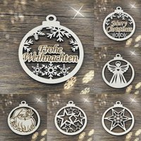 Liebevoll Gestalteter Christbaumschmuck Zauberhafte Weihnachtliche Motive Für Eine Festliche Deko, Auch Wunderbar Als Tonstempel Nutzbar von KreativwerkstattbyK3