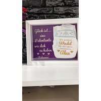 Personalisiertes Geschenk Zur Geburt, Taufe, Hebamme, Großeltern, Bestickte Windel, Sternenkinder, Baby, Geschenk, Geburtsgeschenk von Kreativworldbysabse