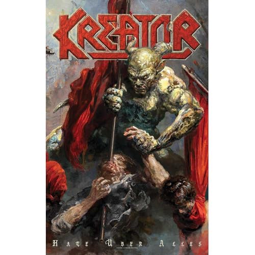 Kreator Poster Hate Uber Alles Band Logo Nue Textile Flag 70cm x 106cm One Size von Kreator